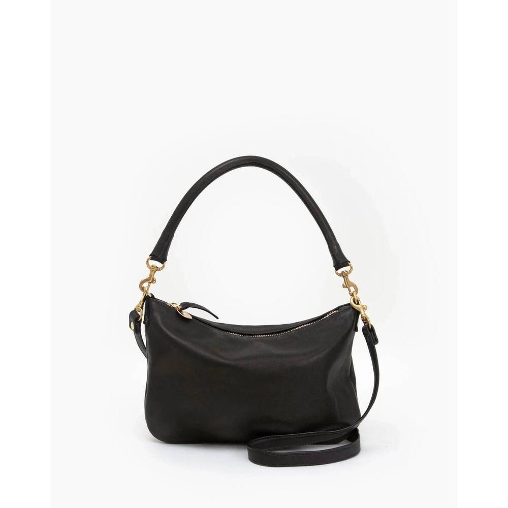 NEW CLARE V. women's petit moyen messenger bag in black